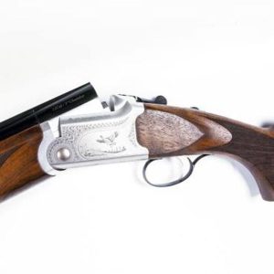 American Tactical Imports Cavalry SX Over/Under Shotgun 12 Gauge 3" Chamber 28" Barrel Automatic Ejectors Walnut Stock Engraved Nickel Receiver Blued Finish Barrels Vent Rib Brass Bead Sight ATIGKOF12SVE