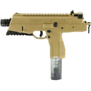 B&T TP9 Semi Auto Pistol 9mm Luger 5" Barrel 30 Rounds Picatinny Optics Rail Low Profile Back Up Sights Ambidextrous Magazine Release/Safety Tan