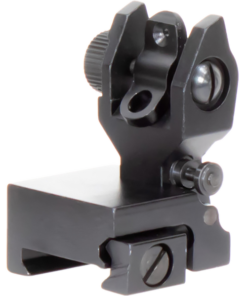 Aim Sports AR Low Profile Flip Up Rear Sights AR-15 Black