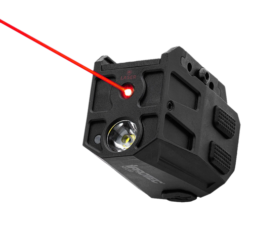 Alliance MYCRO Rail Mount Light Matte Black PA66 Nylon 50/150/300 Lumens Red Laser