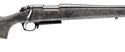 Bergara B-14 Stoke 350 Legend, 16.5" Threaded Barrel, Black w/ Tan Webbing SoftTouch Stock, Black Rec, 6rd