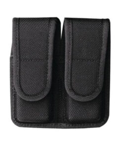 Bianchi 7302 Double Magazine Pouch Hidden Snap Closure Size 2 Black