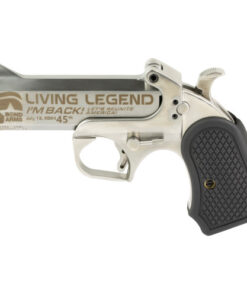 Bond Arms DT47 Satin Package, 45LC/410 GA, 3" Chamber, 4.25" Barrel, Guard, Satin Silver, Ext Grips, Fixed Sights, 2rd, Holster