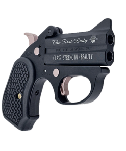 Bond Arms First Lady 38 Special, 3" Barrel, Stainless, Cerakote Black, Rose Gold Highlights, B6 Grips, Fixed, Thumb Safety, 2rd