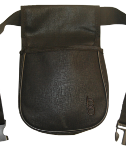 Boyt Harness Classic Divided Shell Pouch with 2" Wide Belt Leather Black