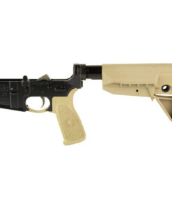 Bravo Company, Complete Lower Receiver, AR-15, Flat Dark Earth, BCM SOPMOD 0 Widebody Stock, 7075 T6 Aluminum, Factory Cosmetic Blem