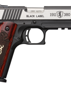 Browning, 1911-380, Black Label Medallion Pro, 380 ACP, 4.25" Barrel, Black and Silver Two-Tone Color, Matte Finish, Composite Frame, Ambi Safety,...