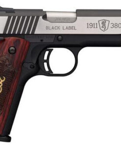 Browning Black Label Medallion Pro 1911, .380 ACP, 4.25", 8rd, Rosewood Grips