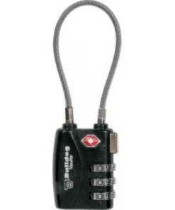 Bulldog TSA Lock Cable Combination Black