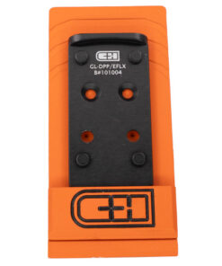 C&H Precision V4 Optic Mounting Plate, GLOCK MOS (Not the GLOCK 43x or 48) to Delta Point Pro/EOTech EFLX, Anodized Finish, Black