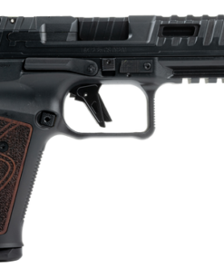 Canik SFx Rival-S 9mm,5" Barrel, Optic Ready, Ported, Serrated, Black, Picatinny, Rosewood, 18rd