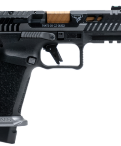 Canik TTI Combat 9mm 4.60" Bronze PVD Ported Spiral Barrel Compensated, Smoke Cerakote Optic Ready/Ported, 10 Rd
