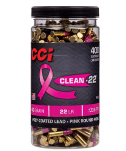 CCI 22LR 40gr, Pink Soft Point, Clean-22, 400rd Bottle 955CC