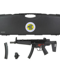 Century AP5 Navy (MP5) 9mm 8.50" Threaded Barrel, Black Lacquer Over Manganese Phosphate Steel Stamped Receiver, Pistol Brace, Black Navy Style Grip