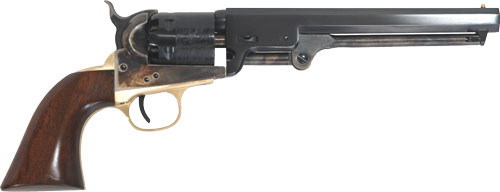 Cimarron 1851 Navy Oval .36 Cal, 7.5" Octagon Barrel, Walnut Grip, Walnut, 6rd