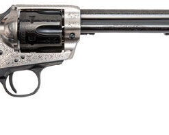 Cimarron Frontier 357 Magnum, 7.5" Barrel, Engraved Nickel Frame, 6rd