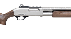 Citadel Mariner 20 Ga 3" 4rd,18.50" Nickel Finished Heat Shield Barrel, Nickel Finished Aluminum Receiver Picatinny Rail, Black Fixed Walnut Stock