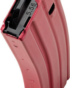 CPD AR-15 Magazine, 223Rem/5.56NATO, 30Rd, Red, Aluminum, Black Anti-Tilt AGF Follower
