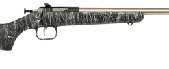 Crickett Gen2 Youth 22 LR 1rd 16.13" Stainless Single Shot Barrel, Stainless Steel Receiver, Black White Webbing Fixed Synthetic Stock