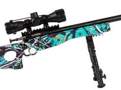 Crickett Precision 22 LR, 16.125" Barrel, Synthetic Muddy Girl Stock, Blued