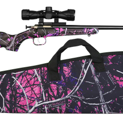 Crickett Synthetic 22 LR, 16.125" Barrel, Synthetic Muddy Girl Stock, Blued