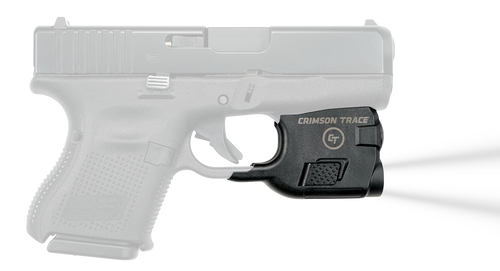 Crimson Trace Lightguard For Handgun Fits Glock 26/27/33 110 Lumens Output White LED Light Trigger Guard Mount Matte Black Polymer