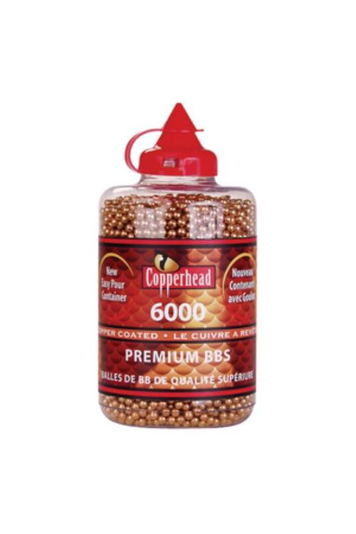 Crosman CopperHead BBs .177 Copper-coated Steel 6000 Carton