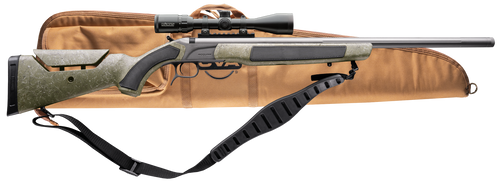 CVA Accura MR-X 50 Caliber 26" Tungsten Cerakote Fluted Threaded Barrel, Drilled & Tapped Receiver, Adjustable Black/Gray Webbing Synthetic Stock,...
