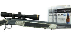 CVA Accura MR-X Package 45 Caliber, 209 Primer, 26" Threaded Barrel, Veil Alpine Camo, Grey Rec, Leupold VX-Freedom 3-9x40mm Scope, 1rd