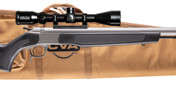 CVA Optima Scope Package 50 Caliber 26" Stainless Fluted Barrel, Drilled & Tapped Stainless Steel Receiver, Fixed Black Stock, Konus 3-9x40mm BDC,...