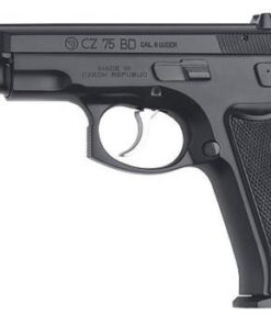CZ CZ 75 BD 9mm 10rd,4.60" Black Steel Barrel, Black Serrated Steel Slide, Black Polycoat Steel Frame Beavertail, Black Plastic Grip
