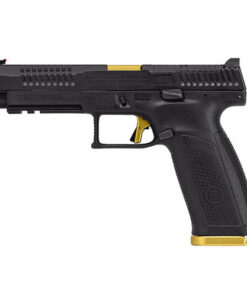 CZ P-10 F Competition-Ready 9mm, 5" Barrel, Optics Ready/FO Sights, Gold/Black, 19rd