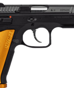 CZ Shadow 2 9mm, 4.89" Barrel, Black, Orange Aluminum Grip, Optic Ready, 17rd