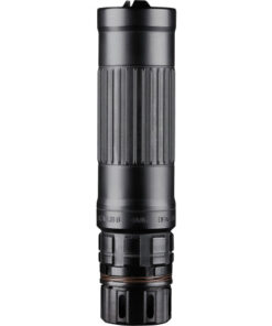 Dead Air Armamaent Lazarus 6 Suppressor 6mm/223 Remington/5.56 NATO, 1/2-28 Threading, Black Cerakote, KeyMicro 3 Prong Flash Hider