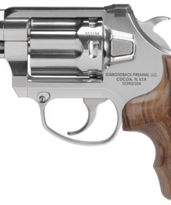 Diamondback SDR Exclusive Grip 357 Mag/38 Special +P Polished Stainless Steel Barrel, Stainless Steel Frame & Cylinder, Hogue Wood Grip, 6rd