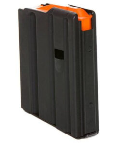 DuraMag Magazine, 223 Rem/556NATO, 10Rd, Black, Fits AR Rifles, Stainless Steel, Orange Anti-Tilt AGF Follower
