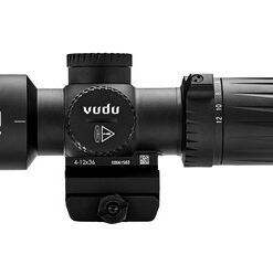 EOTECH Vudu Ultra Short Rifle Scope 4-12X36mm First Focal Plane, Compatible with Mini-ACOG Mounts, MD5 Illuminated MRAD Reticle, Black, Includes Mount