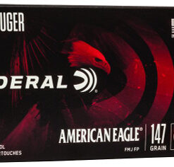 Federal American Eagle 9mm Full Metal Jacket 147gr, 50Box, 1000 FPS (Subsonic)