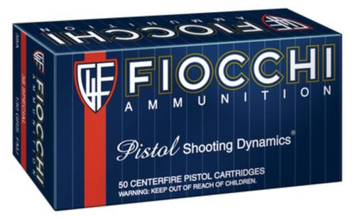 Fiocchi .38 Special, 130gr, Full Metal Jacket, 50rd Box