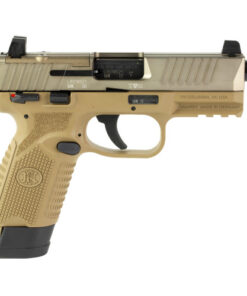 FN 502 Tactical 22 LR, 4.6" Threaded Barrel, Flat Dark Earth, Manual Safety, Optic Ready, 15rd