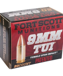 Fort Scott Munitions TUI 9mm, 115gr, Solid Copper Spun, 20rd Box