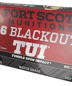 Fort Scott Munitions Tumble Upon Impact (TUI) 8.6 Blackout 235gr, 20rd Box