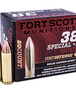 Fort Scott Self Defense 38 Special +P, 81gr, Solid Copper Spun, 20rd Box