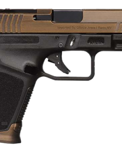 Gforce Arms Exodus 9mm, 4" Barrel, Bronze Cerakote, Serrated, Black Frame, Rail, Optic Ready RMR Optic Mounting Footprint, 15rd