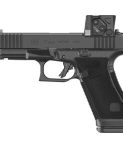 Glock 17 Gen 6 Aimpoint 9mm, 4.49" GMB Barrel, Black nDLC, Serrated Optic Slide, Accessory Rail, Interchangeable Backstrap Grip, 17rd