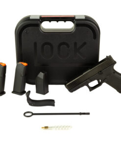 GLOCK 19V, V Series, Full Size, 9mm, 4.02" Marksman Barrel, nDLC Finish, Fixed Sights, Ambidextrous Slide Stop Lever, Flared Mag Well, No Finger...