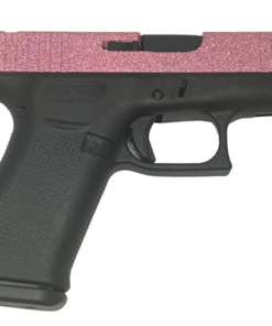 Glock 43x 9mm, 3.41" Barrel, Glamour Pink Glitter Slide, Black Frame, 10rd