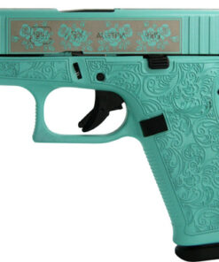 Glock 43X AUS 9mm, 3.4" Barrel, Fixed Sights, Tiffany Blue, 10rd