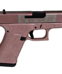 Glock 43X Custom Engraved "Glock & Roses" US Handgun 9mm, 3.41" Barrel, 10rd