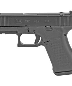 Glock 43X MOS 9mm 3.41" Barrel, Optics Ready, Fixed Sights, Black, 10rd